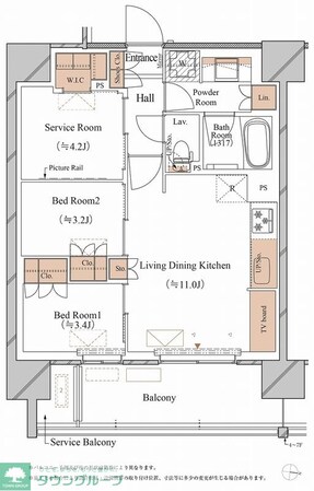 ブランシエスタ木場の物件間取画像